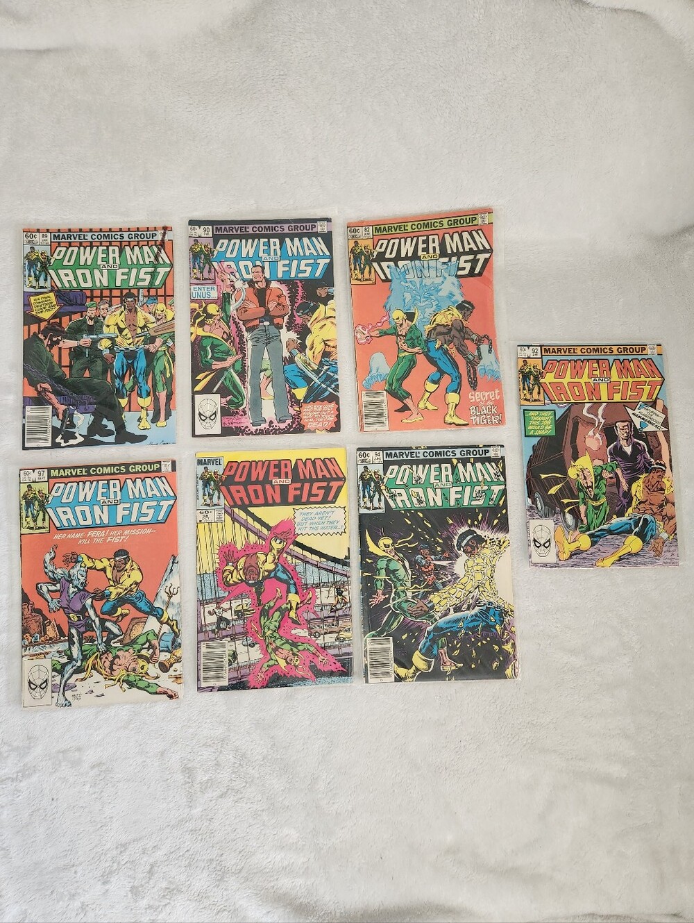 Marvel Power Man and Iron Fist Comic Lot of 7 #82 89 90 92 94 97 98